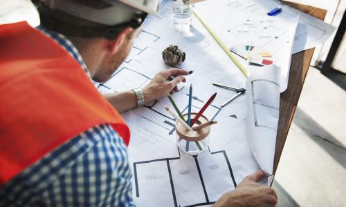 Construction Interior Blueprint Plan Designing Concept